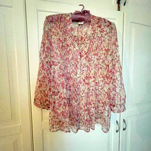 Gerard Darel Paris silk blouse shirt size 42 / large